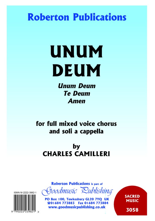 Unum Deum / Te Deum / Amen image