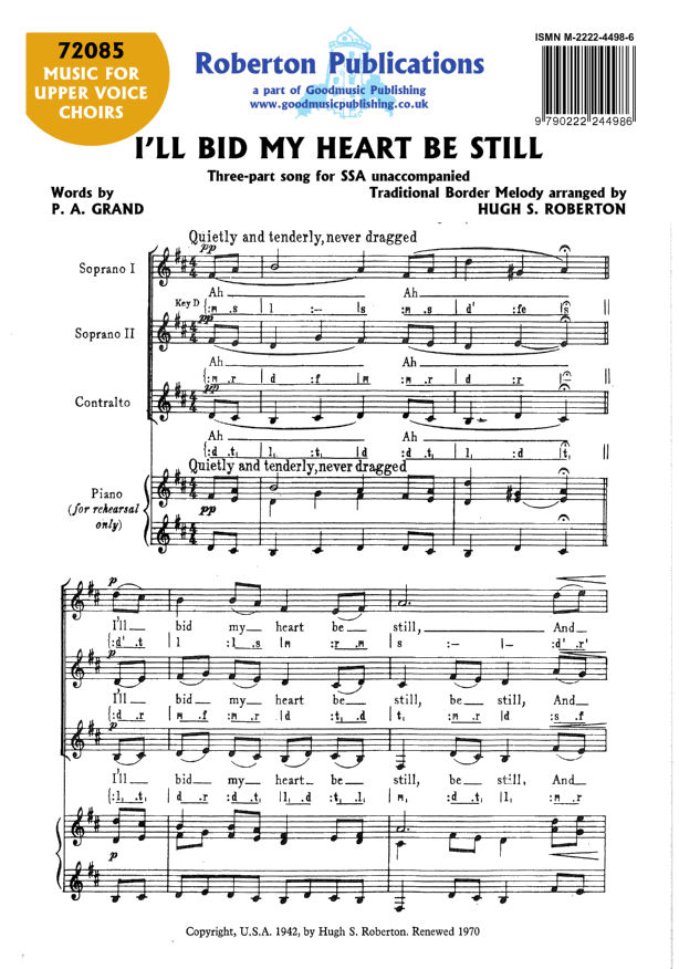 I'll Bid My Heart Be Still image