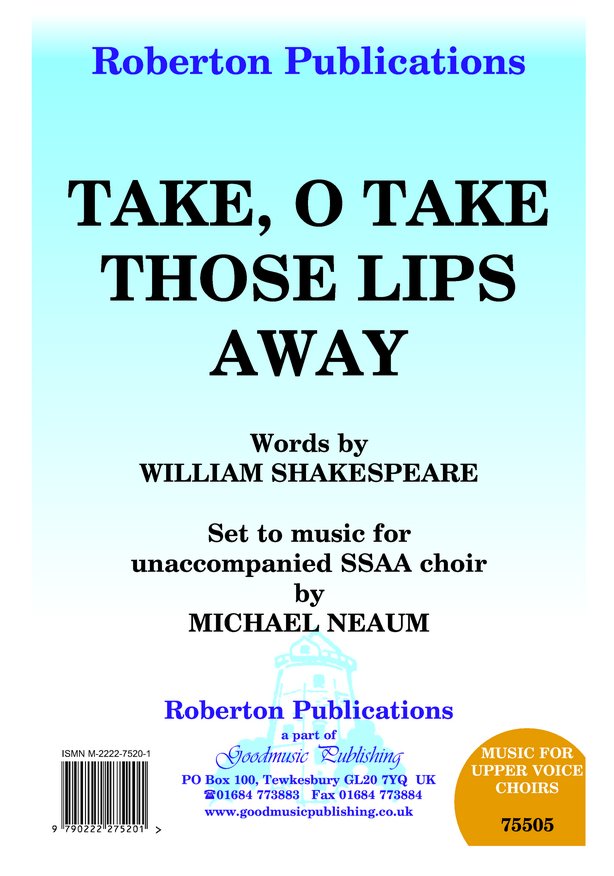 Take O Take Those Lips Away image