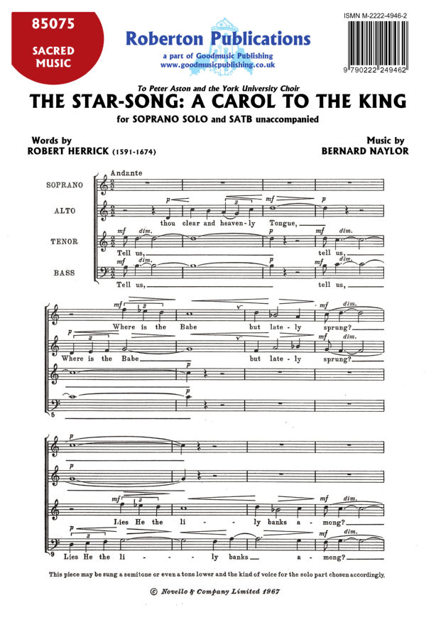 Star-song: A Carol To the King image