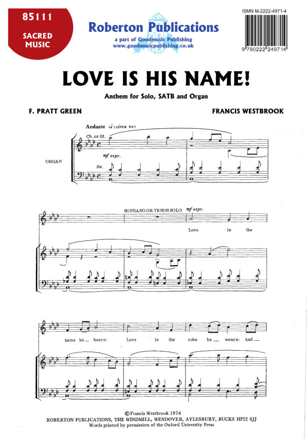 Love Is His Name image