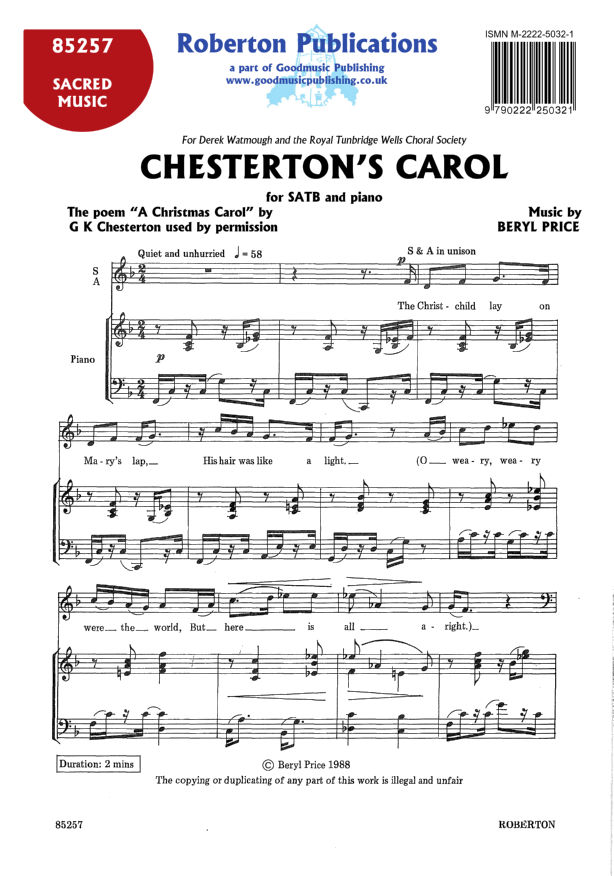 Chesterton's Carol image