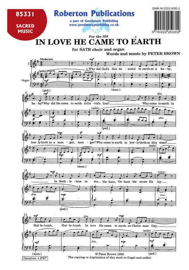 In Love He Came To Earth image