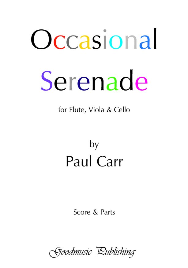 Occasional Serenade (Fl/Vla/Vc) image
