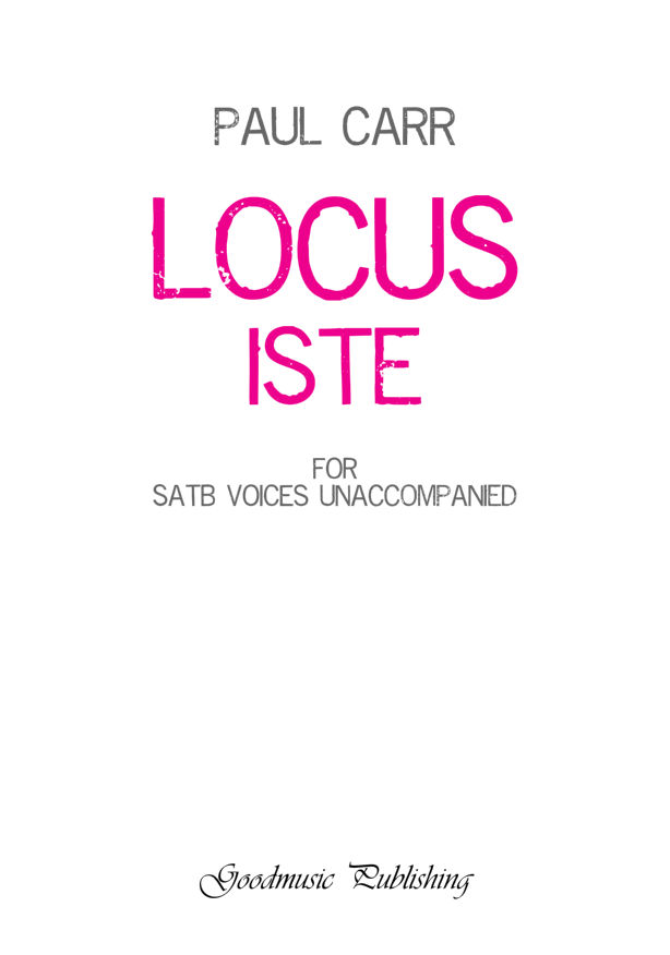 Locus Iste (Unaccompanied) image