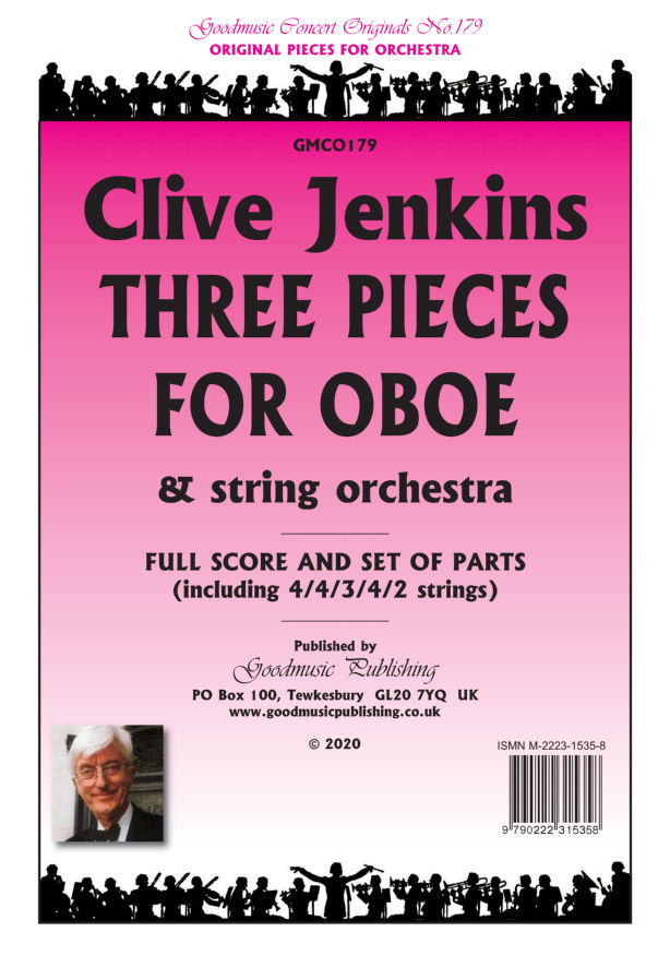 Three Pieces for Oboe  Score image